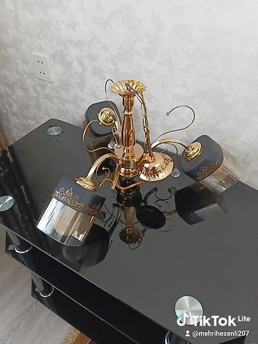 capsella perdeler: Çılçıraq, 3 lampa, Metal — 1