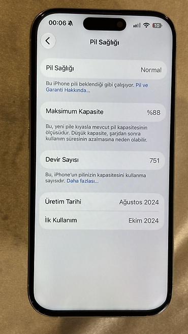 Apple iPhone: IPhone 16 Pro, 128 GB, Ağ, Face ID — 6