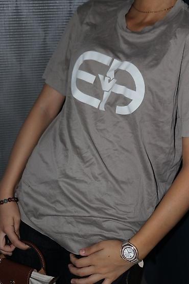 saray ş: Futbolka, Emporio Armani, M, rəng - Boz — 2