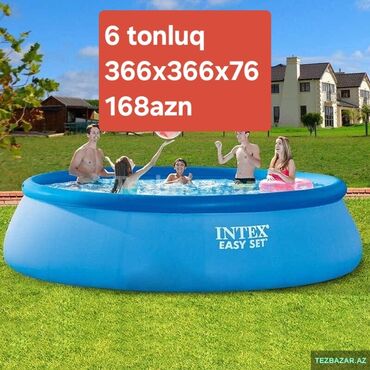 бассейн для дачи в баку: Новый Надувной Бассейн Intex, 8.1 - 9 м, 4501 - 5000 л