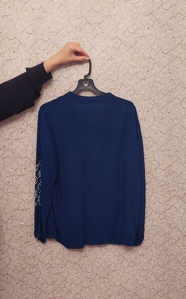 женское блузки с кружевами: S (EU 36), цвет - Синий