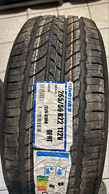 26550r22: Шины 265 / 50 / R 22, Лето, Новый, Комплект, Внедорожные (АТ/МТ), Япония, Toyo — 1