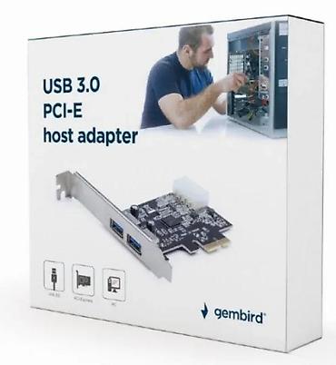 Druga oprema za računare i laptopove: Gembird USB 3.0 PCI-E host adapter - PCI Express kartica za dodavanje — 1