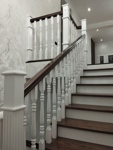 Деревянные лестницы: Лестница,жасайбыз, фанера,шпон,соснадан — 26