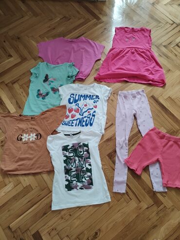 ženski kompleti sa pantalonama: Set: T-shirt, Shorts, Dress, 134-140