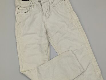 elegancką bluzki do białych spodni: Material trousers, 2XS (EU 32), condition - Very good