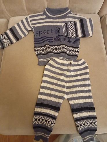 детские комплекты трусы и майка: Uşaq üçün toxunma iki hissəli dəst - Komplekt: sviter və şalvar - — 1