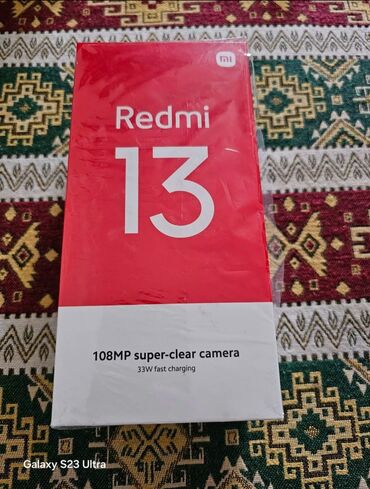 Xiaomi: Xiaomi Redmi 13, 256 GB, rəng - Qara, 
 Barmaq izi