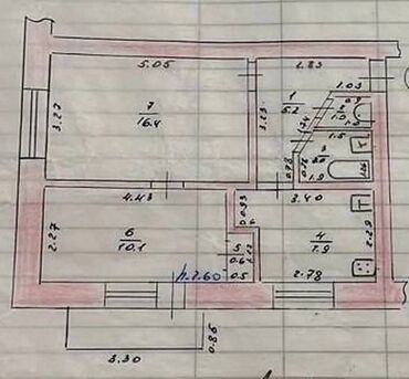 Продажа квартир: 2 комнаты, 43 м², Индивидуалка, 4 этаж, Косметический ремонт