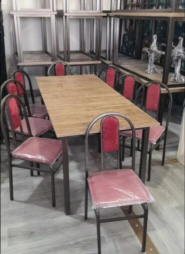 Masa və oturacaq dəstləri: Mətbəx üçün, Açılmayan, Dördbucaq masa, 4 stul — 7