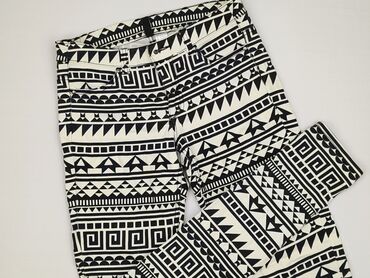 sukienka w geometryczne wzory h: H&M, Material trousers for women, size S (EU 36)