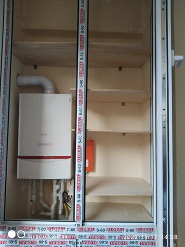 Digər mebel: Balkon üçün plastik şkafların yığılması və quraşdırılması Ağ rəngdə 90 — 4