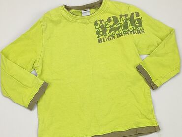 zielona bluzka z długim rękawem: Bluzka, 3-4 lat, 98-104 cm, stan - Zadowalający
