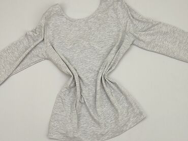 szara bluzki z długim rekawem: Blouse, S (EU 36), condition - Good