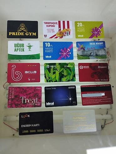 Реклама, печать: Xidmət: Plastik biznes, endirim, bonus və hədiyyə kartlarının dizaynı — 2