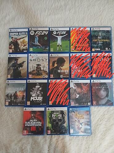 Видеоигры: PS5/PS4 диски (цены за штуку): - First Light 007 — 4200 - Ghost of — 1