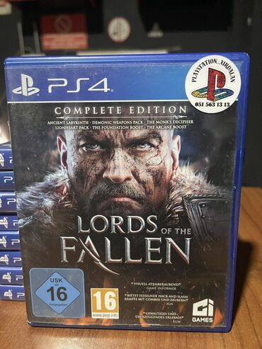 PS4 (Sony Playstation 4): PS4 üçün Lords of the Fallen Complete Edition oyunu. Bu nəşrə əsas