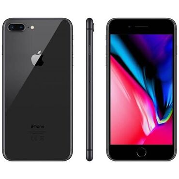 alfon 8 plus: IPhone 8 Plus, 64 GB, Qara, Barmaq izi