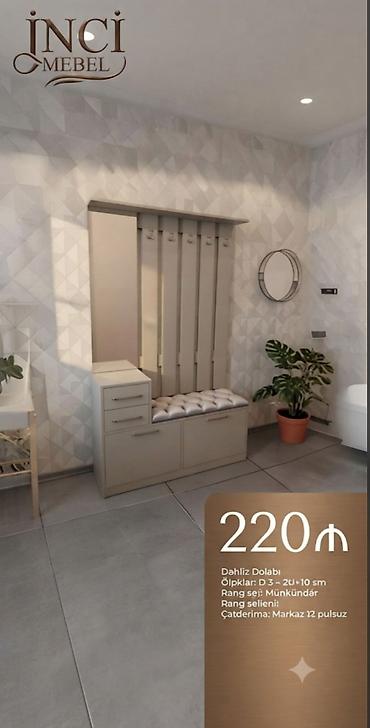 embawood dolab: Dəhliz dolabı – Inci Mebel Qiymət: 220 ₼ (şəkildə göstərilib) — 1