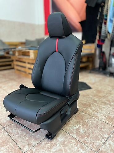 обшивка камри: Чехлы Алькантара, цвет - Черный, Toyota, Новый, Самовывоз — 8