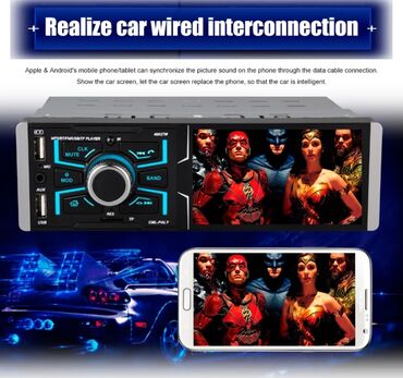 Audio oprema za auto: Auto radio MP5 1DIN multimedia 4,1 inc 2x USB Mirror LInk PERVOI — 2