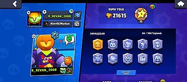 bs hesab satışı: Brawl Stars hesabı – R_REVAN_2008 - Kupa yolu: 21,615 - Savaşçılar — 2