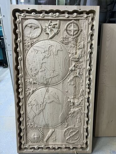 Панно: Резные панно из дерева - Материал: массив светлой породы (ясень/бук — 7