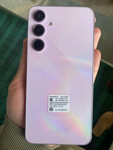 телефон huawei ets 2055: Samsung Galaxy A55, Жаңы, 256 ГБ, түсү - Кызгылт, 2 SIM