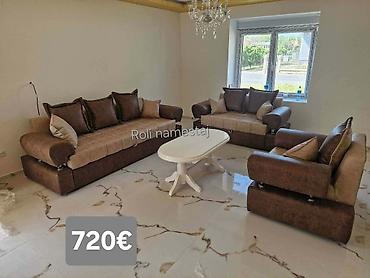 Stilske garniture: Komplet tapaciranih garnitura za dnevni boravak – moderan Chesterfield — 26