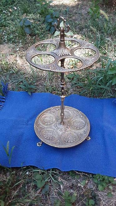 Stilski čiviluci: Stari masivan stilski drzac za kisobrane od mesinga sa prelepim — 9