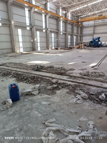 Beton işləri: Səssiz tozsuz səliqəli kəsim. Beton katlavan monolit kubik — 3