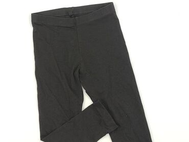czarne śliskie legginsy: Leggings for kids, Lupilu, 3-4 years, 98/104, condition - Perfect