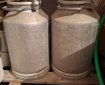 Odun: Alüminium süd bidonları (4 ədəd) - Material: yüngül və möhkəm