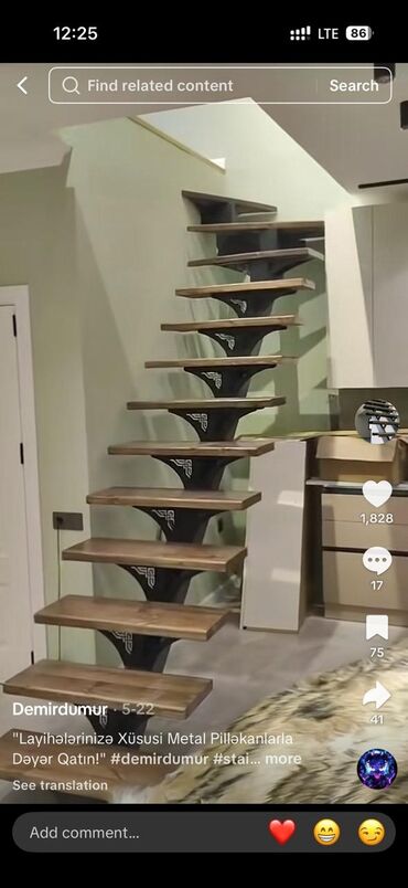 Dizayn, layihə: Metal karkaslı pilləkənlər – layihələndirmə və hazırlanma xidməti - — 9