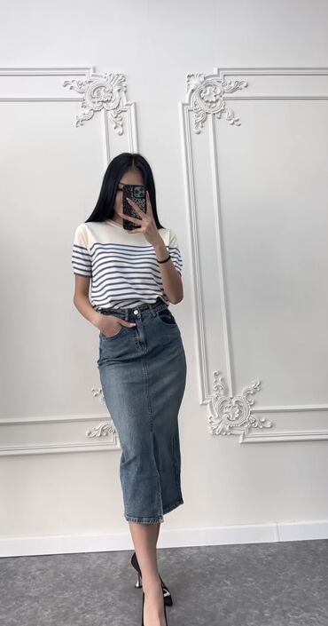 джинсовые штаны: Прямые, Китай, Высокая талия
