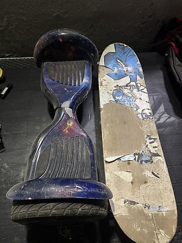 skateboard satışı: Elektrikli hoverboard + skeytbord dəsti - Hoverboard: 2 təkərli — 1