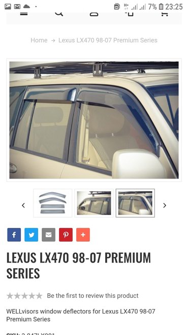 Тюнинг: Ветровики на окна Lexus, Новый, Бесплатная доставка