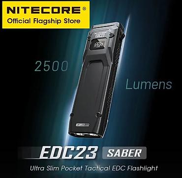 линзы 2 5: 🔦 Nitecore EDC23 SABER — Ультратонкий тактический фонарь мощностью — 7