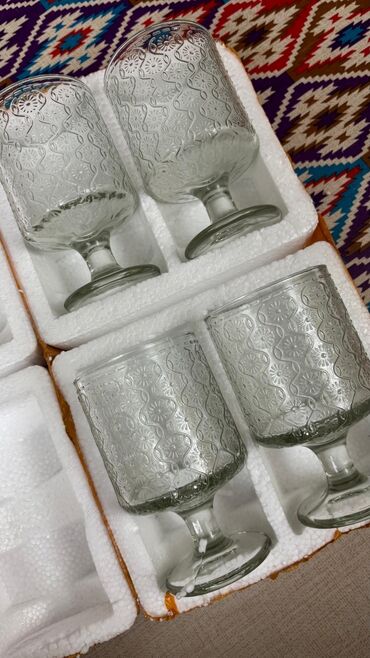 упаковочные пакеты на заказ: Новые стаканы, стеклянные. 350 сом