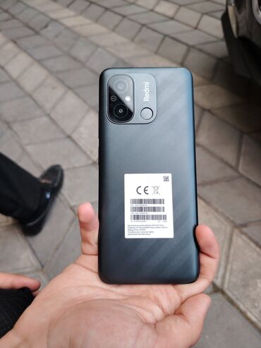 xiaomi yi boks: Xiaomi Redmi 12C, 128 ГБ, цвет - Синий, 
 Кнопочный, Отпечаток пальца
