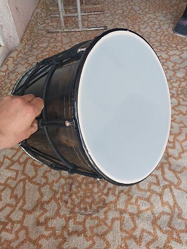samovar 10 litr: Alüminium gövdəli nağara (davul) — iki tərəfli plastik membranlı — 2
