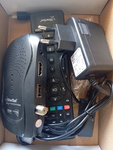 TV tünerlər və resiverlər: StarSat sr-4080 hd extreme Mini HD resiver Azəri, Türk kanalları