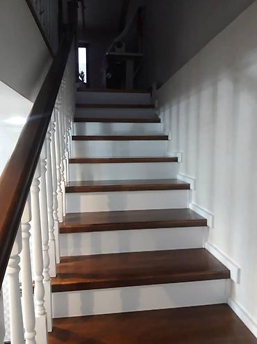 Обшивка лестниц: Лестница жазайбыз заказ менен замер установка байланыш телефон — 15