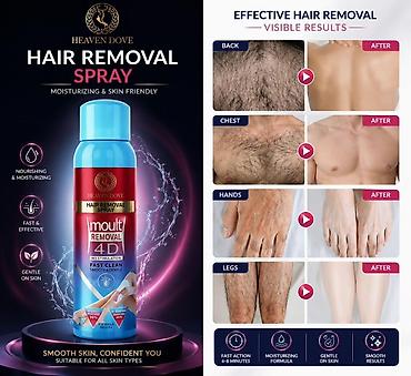 ayaqlar: Heaven Dove Hair Removal Spray – sürətli və rahat tüklərin — 1