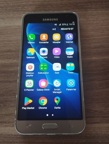 j3 2016: Samsung Galaxy J3 2016, 2 GB, rəng - Bej, Sensor, İki sim kartlı