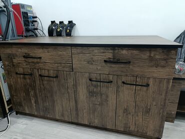 Ofis dəst mebeli: Ofis mebel dəsti – kompüter masası, dolab, iş masası, çay masası — 3