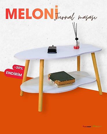 mebelman: Jurnal masası, Yeni, Açılmayan, Laminat, Oval masa — 2