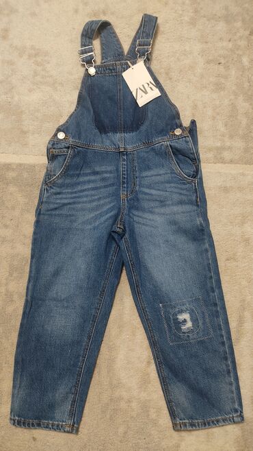 джинсовое платье zara: Джинсы и брюки, цвет - Синий, Новый