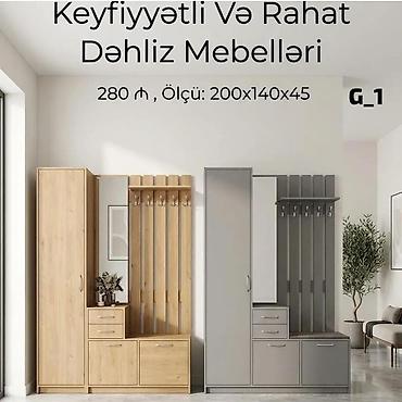 dolab dəhliz: Keyfiyyətli və rahat Dəhliz mebeli dəsti Ölçü: 200x140x45 Qiymət — 1