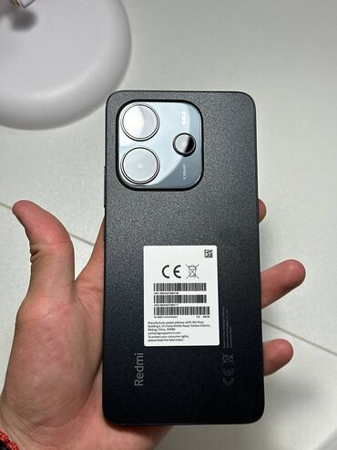 клей для телефона: Redmi, Redmi Note 14, Жаңы, 256 ГБ, түсү - Кара, 1 SIM